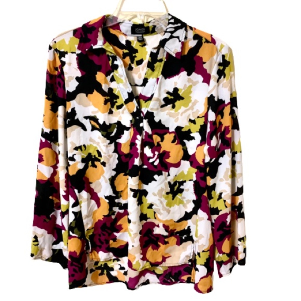 Jones New York Signature Colorful Floral Blouse